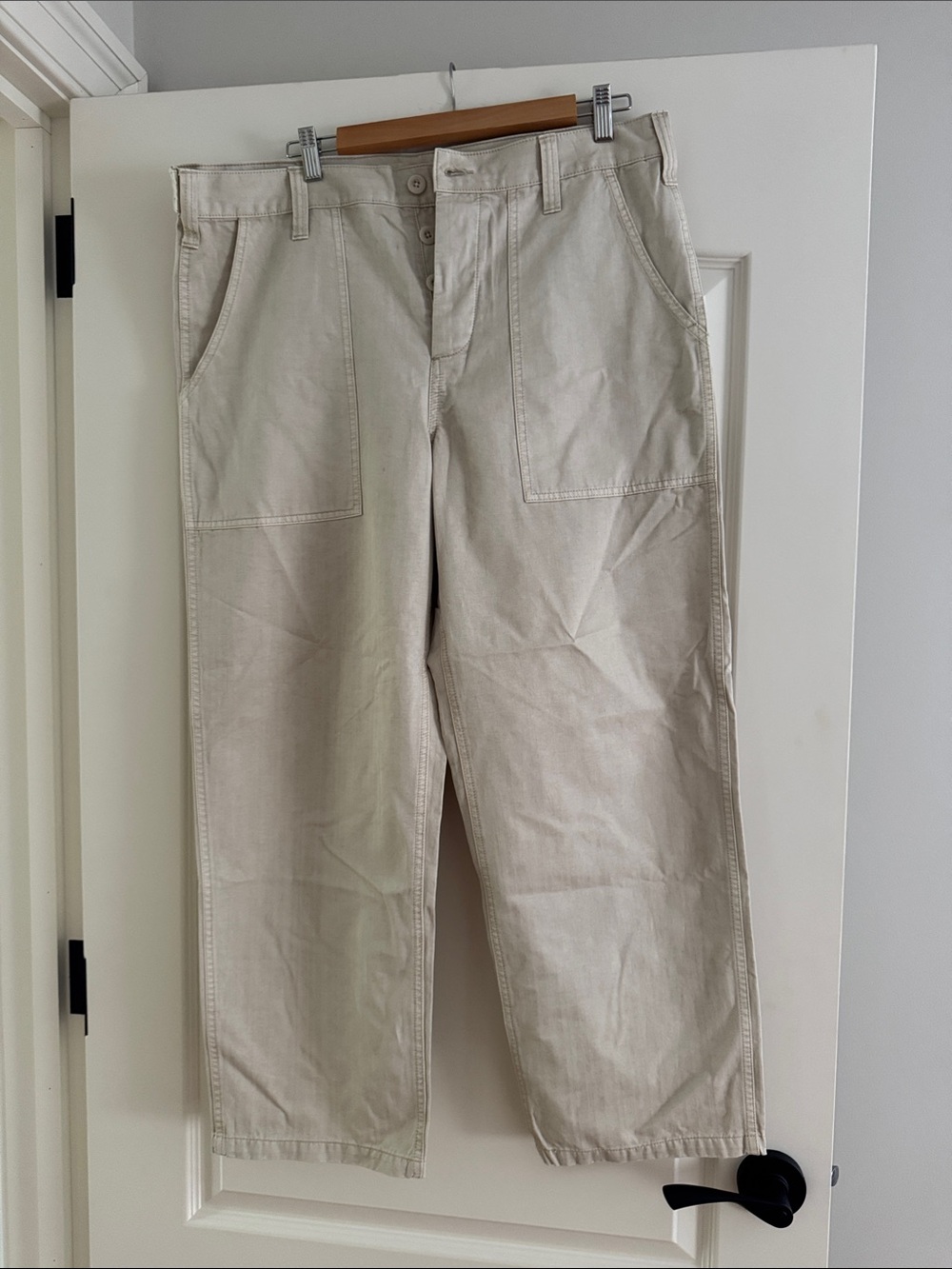 Men’s Madewell Light Beige Straight-Leg Chinos 34 30